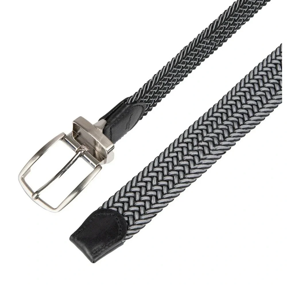 NEW Tommy Bahama Men's S/M 32-36 Reversible Belt Black & Gray Comfort Stretch‎